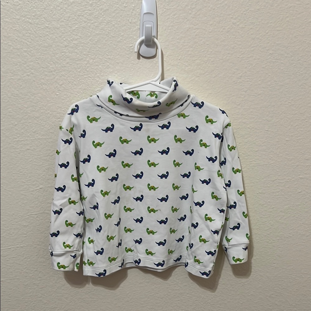 Little English Long Sleeve Tee White and Green